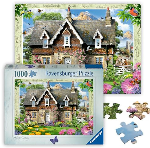 Ravensburger - Puzzle Maison de Campagne 1000 pièces pour Adultes, Colle à encadrer, Puzzles, Cadeaux, 70 x 50 cm