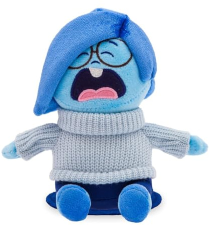 Disney Store Sadness Magnetic Shoulder Plush – Inside Out 2 – Mini 5 1/2''