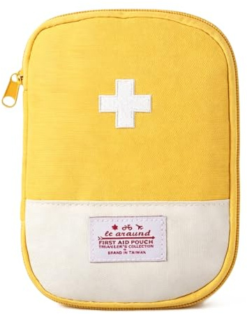 Fansoftiks Första hjälpen väska tom, liten bärbar tom första hjälpen kit väska vattentät sektionsdelare resa medicin väska för nödsituation för hemmakontor bil utomhus båt camping vandring cykling