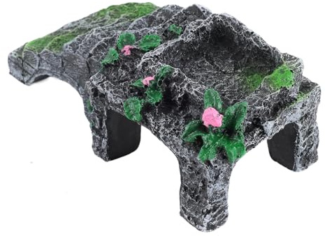 Giocattolo da arrampicata con granchio eremita | Giocattolo da arrampicata in resina con ciotola di mangime – Accessorio multifunzionale per terrario per gabbia rettile, giocare con lucertole