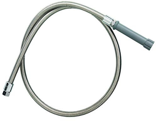 T&S Brass Hose, 44 Flexible Stainless Steel (Gray Handle)