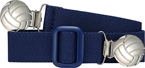 Playshoes Unisex Schnalle Zum Klipsen Elastik-Gürtel Clip Uni, Marine Fußball,74-110