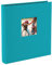 goldbuch 27973 Fotoalbum mit Fensterausschnitt, Bella Vista, Erinnerungsalbum 30 x 31 cm, Foto Album 60 schwarze Seiten mit Pergamin-Trennblättern, Fotobuch aus Leinen, Türkis