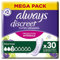 Always Discreet Inkontinenz-Slipeinlagen Damen, Normal (30 Binden) Mega Pack, starker Schutz, den Sie kaum spüren