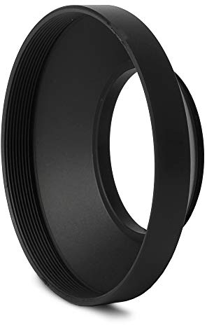 CELLONIC Parasol Gran Angular Universal Ø 43mm Compatible con Ø 43mm Lens Hood de Rosca, Protector Solar para Objetivos Circular/Cilíndrico