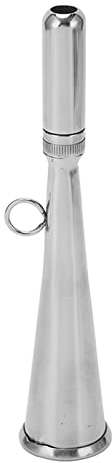 Tragbares Nebelhorn, Edelstahl-Nebelhorn, Einzelnes Trompetenhorn aus Stahl für Schiffs-LKW-Wohnmobil-Anhänger, Abnehmbares Mundstück-Zubehör für Boote
