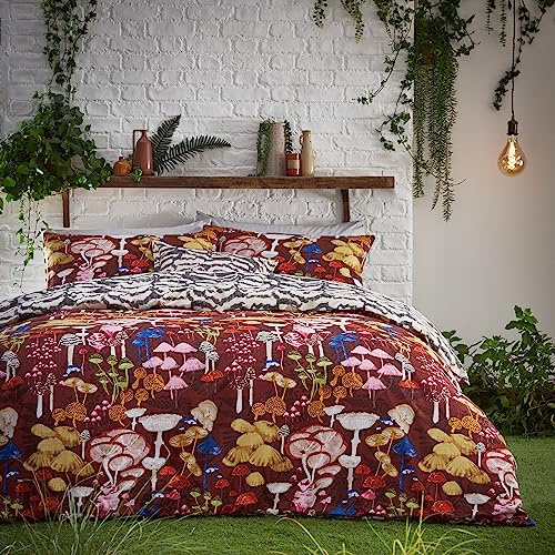 furn. Amanita Single Duvet Set, Redwood