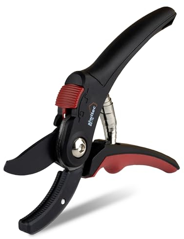 siwitec Amboss-Gartenschere SG-10 für trockene, harte Äste und Zweige | max. Schnittstärke 20 mm | Baumschere mit hochwertigen Stahl-Klingen
