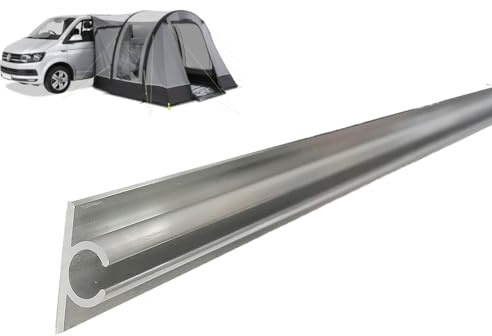 Canal en C para toldos de camping, 6 x 60 cm, 3,6 m, juego universal para todas las autocaravanas, VW, T4, T5, T6, caravanas, roulotte