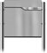 Metzler Standbriefkasten in Graualuminium RAL 9007 Ebenhard - Briefkasten inkl. Zeitungsfach - Postkasten mit Namensschild aus Edelstahl - Briefkasten mit Ständer, Größe: 37 x 37 x 10,5 cm