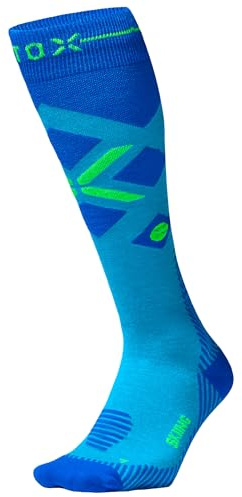 STOX Energy Socks Skisocken Herren, Kompressionsstrümpfe, Merino Socken, Ski und Snowboard Thermosocken, Compression Socks Men, Thermo Socken
