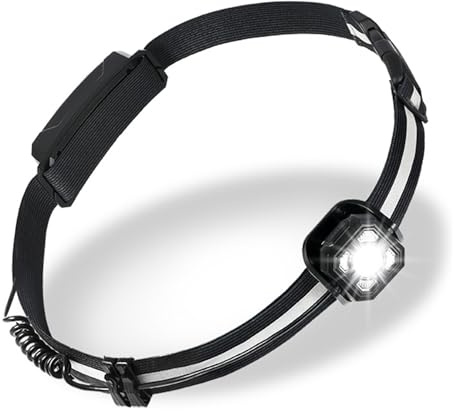 Luce Notte Dimmerabile – Lampada Da Corsa Ricaricabile – Cintura Riflettente Da Corsa | Fascia LED Da Corsa Per Running, Ciclismo E Campeggio Notturno | Luce Da Notte Dimmerabile Con Clipping Rapido |
