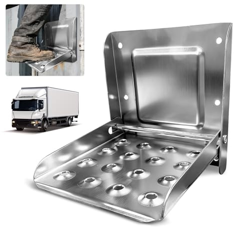Wangtusry Peldaño Camión Plegable, Escalón Retráctil para Camión, Generisch Escalones para Furgonetas, para Camion Accesorios Furgoneta, Autocaravana, Camper
