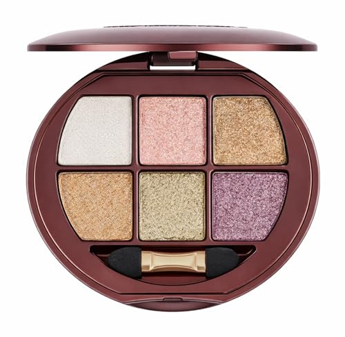 Erinde Lidschatten Palette Mit 6 Farben, Matt und Schimmernde Lidschatten, Hochpigmentierte Eyeshadow Palette, Feine Pudertextur, Leicht Verblendbar, Langanhaltendes Augen Make-up, Vegane Formel #06