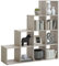 FMD Möbel, 248-002E Mega 2 Treppenregal Raumteiler Bücherregal Raumtrenner 10 Fächer, Sandeiche, Maße 138.5 x 141.5 x 32.6 cm (BHT)