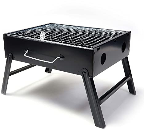 Hi-Gear Lightweight Portable Steel Barbecue, Compact Portable Camping Barbecue, Ideal for Camping, Picnics and Festivals, Outdoor Cooking, Camping Equipment