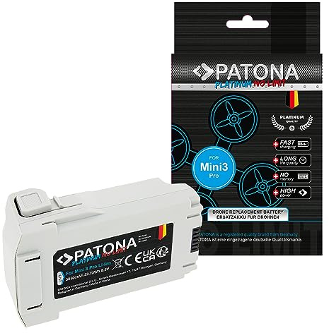 PATONA Platinum Akku kompatibel mit DJI Mini 3 Pro Drohnen, Intelligent Flight Battery 3850mAh 32,73Wh 8,5V, 100% kompatibel mit Original Akkus BWX162-2453-7.38