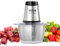VEVOR Hachoir Électrique Multifonctionnel 400 W Hachoir à Viande avec Bol Inox 2 L 8 Tasses Lame Inox à 4 Ailettes Multi Moulinette 2 Vitesses pour Fruit Légume Viande Oignon Ail Nourriture pour Bébé