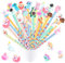 DERAYEE 30 Pezzi Matite Triangolari per Bambini,Divertenti Animali Topper per Matita,Matite Gadget Regalini Fine Festa Compleanno per Bambini(Colore/stile casuale)