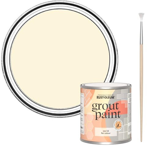 Rust-Oleum Beige Ultra-Durable Grout Paint - Clotted Cream 250ml