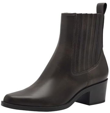 Tamaris Botines Chelsea Veganos para Mujer, Puro, 38 EU