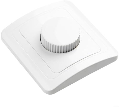 HOHOVYVY Variateur d'intensité pour lampes LED, variateur d'intensité, variateur LED, variateur de coupure de phase, 230 V, 4 300 W, montage encastré, ampoules à intensité variable
