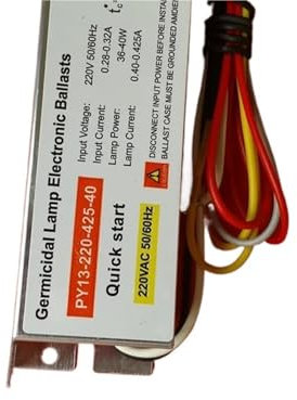 KAYPBWQMG 1 pièces 40W Ballast PY13-230-425-40 Ballast spécial for Lampe ultraviolette 36-40W Ballast