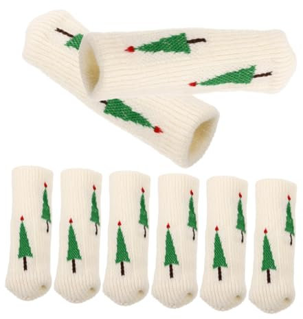 jojofuny 8pièces Couvre Meubles Antidérapants pour Chaises Et Tables Protège-sols Tricot Durable Et Élastique pour Protection De Mobilier Sols