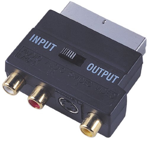 Electrovision Scart Adaptor with Scart Plug (SVHS Socket) T114A