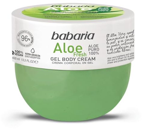 Babaria - Body Milk Aloe Vera Refrescante | Crema Corporal Hidratante 400ml | Aloe Vera Puro 100% | Hidratante Corporal Para Hombre Y Mujer | Crema Aloe Vera