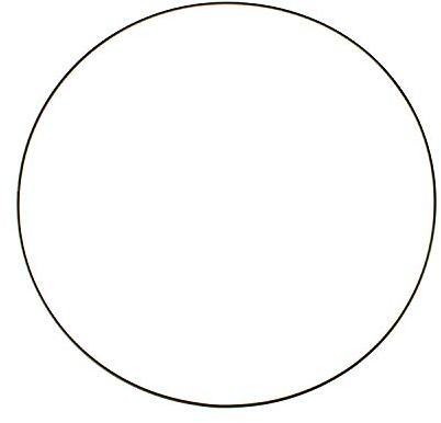 GLOREX 6 1294 230 - Metallring zum Basteln mit Durchmesser ca. 40 cm, beschichtet in schwarz, ideal für Traumfänger, Makramee, Wanddeko und Floristik