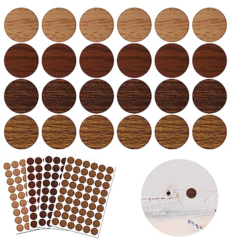 OSDUE 216 Stücke Selbstklebende Abdeckkappen für Möbel, Durchmesser 21 mm, Schraubenabdeckung, Schraubenabdeckung Selbstklebend, für Wandschränke Schreibtische Schrauben Möbel Reparaturen(4 Farben)