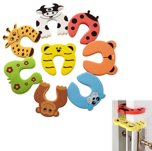 Klemmschutz für Türen Kinder, Einklemmschutz für Baby, Fingerklemmschutz Baby, Baby Schaumstoff Türstopper, Türstopper Schaumstoff, Tür Fingerklemmschutz, Kinder Sicherung Fingerklemmschutz, 8 Stück