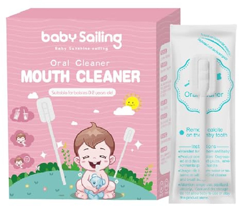 Baby Oral Cleaner 30 - Limpiador de lengua de gasa para bebé, limpiador de lengua de bebé Ne-wborn, barra de limpieza oral suave, limpiador de cepillo de dientes de bebé, limpiador de lengua I-nfant
