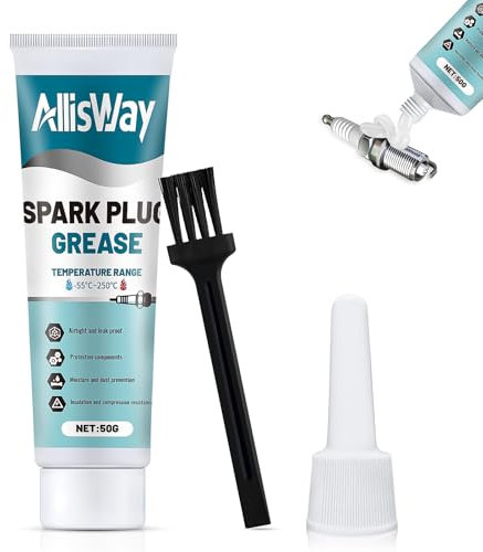 AllisWay Grasso al Silicone per Candele, Connettori Elettrici ad Alta Tensione, 50G