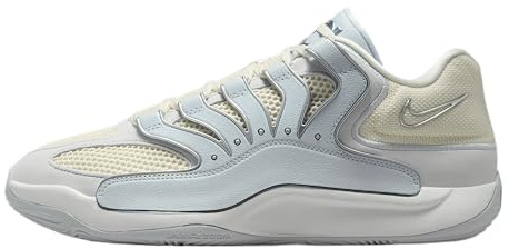 KD18 Chain Reaction Basketball Shoes (HV1992-001, Pure Platinum/Summit White/Summit White/Wolf Grey) Size 12