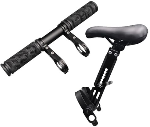 YNKJFOD Asiento De Bicicleta For Niños: Soporte Delantero For Cuadro De MTB, Cojín For Bebé, Manillar Infantil, Almohadilla De Liberación Rápida For Ciclismo(Saddle and Handlebar)