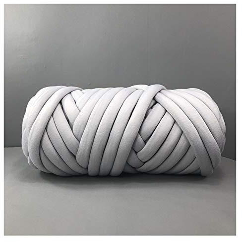 Handstickgarn, Chunky Yarn For Hand And Arm Knitting Crochet 1KG Multicolor(Gris)