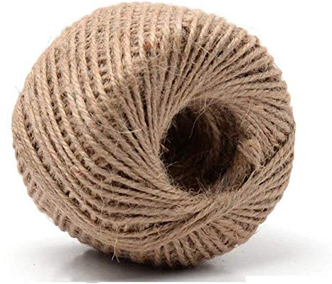 Hilo Natural Yute Cordel,100 Metros Cuerda de Hilo de Bricolaje de 2 mm Hilo de Yute Natural para Floristería,Tarjeta de Boda,Arte de Bricolaje,Manualidadesalidades
