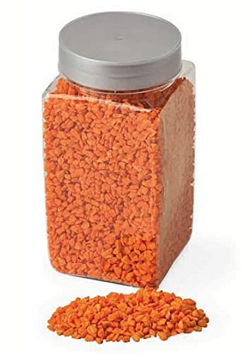 Vaso da 500 grammi con GRANULATO ARANCIONE per decorazione