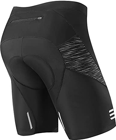 NOOYME Cuissard Velo Homme à Séchage Rapide Rembourré avec Poche - Short Cycliste VTT Tissu Élastique Léger pour Cyclisme