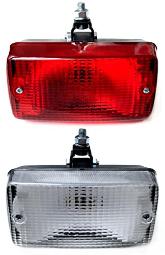 Feu antibrouillard arrière et feu de recul - 142 x 75 x 64 - Support articulé universel pour remorque