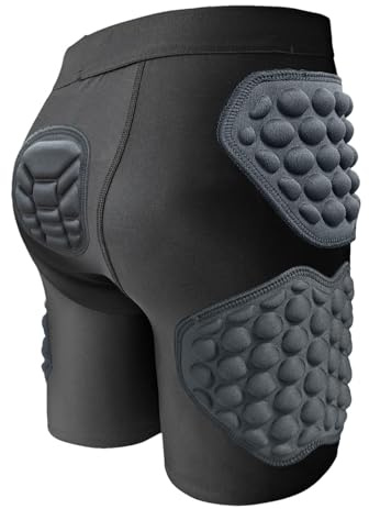 Pantalones cortos acolchados a la cadera - Pantalones cortos protectores acolchados para niñas, pantalones cortos acolchados protectores transpirables | Cócxix | Pantalones cortos de compresión