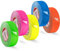 POPPSTAR 5x Neon Klebeband 25mm x 10m, fluoreszierendes Gewebeklebeband, gelb, grün, rot, blau, rosa