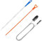 Crochet de Nettoyage d'évier, Lot de 3 Outils de dragage d'égout pour drains, éviers et douches obstruées et bouchées