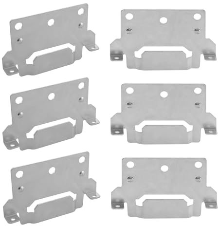 6 piezas de soporte de vigas centrales aptas como pieza de repuesto para IKEA 116791 SKORVA Placa de montaje HEMNES BRIMNES MALM cama caravana fijación herrajes de cama