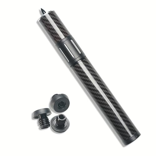 YEUEK Pool Cue Extender, Billiards Stick Extension with 3 Bumpers, Carbon Fiber Telescopic Pool Stick, Adjustable for Billiard Accessories Extender