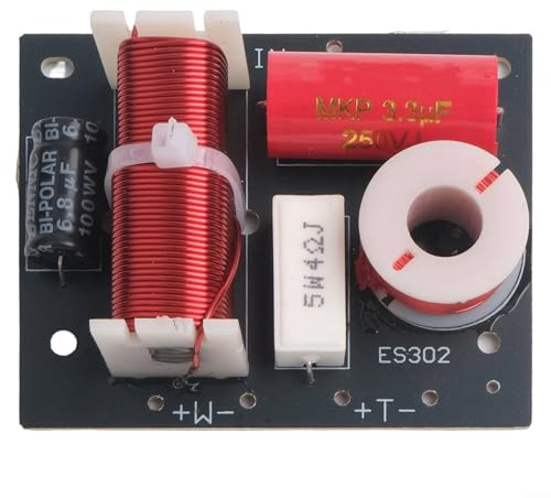 Divisor avanzado de frecuencia de agudos y graves para sistemas de audio DIY Manejo de potencia robusto hasta 80