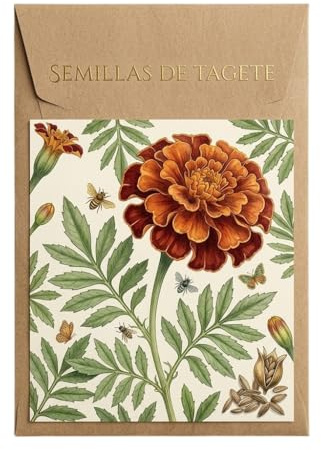 Tagete para Jardín Decorativo con Semillas de Tagete para Borduras, Macetas y Huerto Urbano DECOALIVE