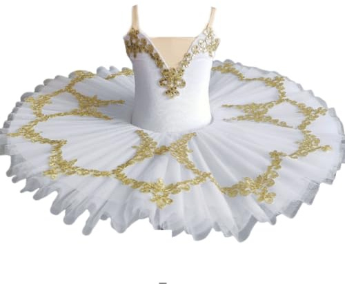 Flicka Svansjön Balett Tutu Kjol Baletttävlingskostymer | V-ringad linne med trikåer och danskläder för ballerina, gymnastik, spaghettiband, ärmlös dansoutfit